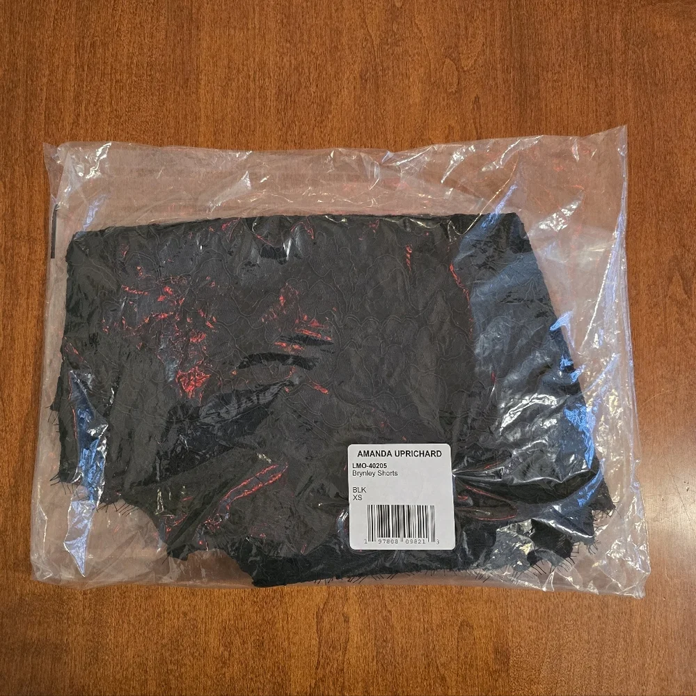 New! Amanda Uprichard x REVOLVE Brynley Lace Shorts in Black - Size XS - Picture 15 of 16